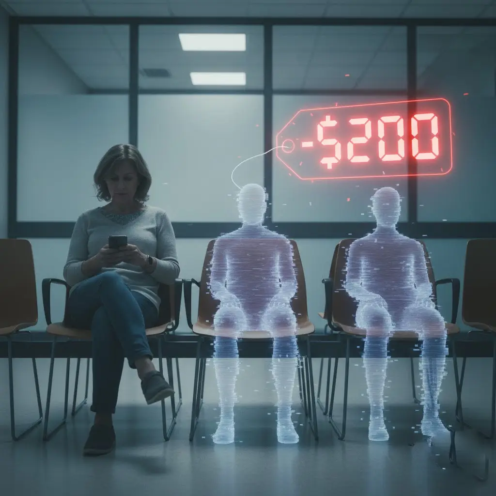 AI appointment scheduling interface showing healthcare automation