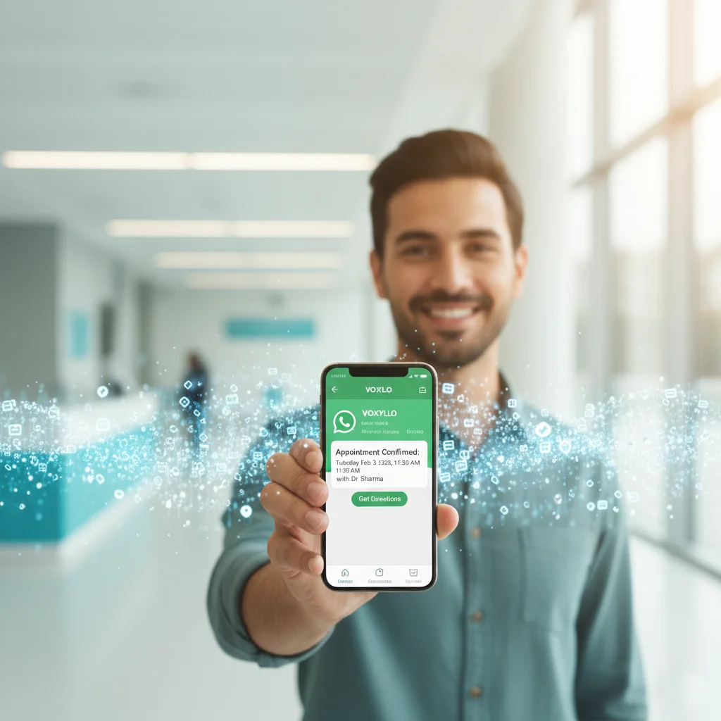 AI appointment scheduling interface showing healthcare automation