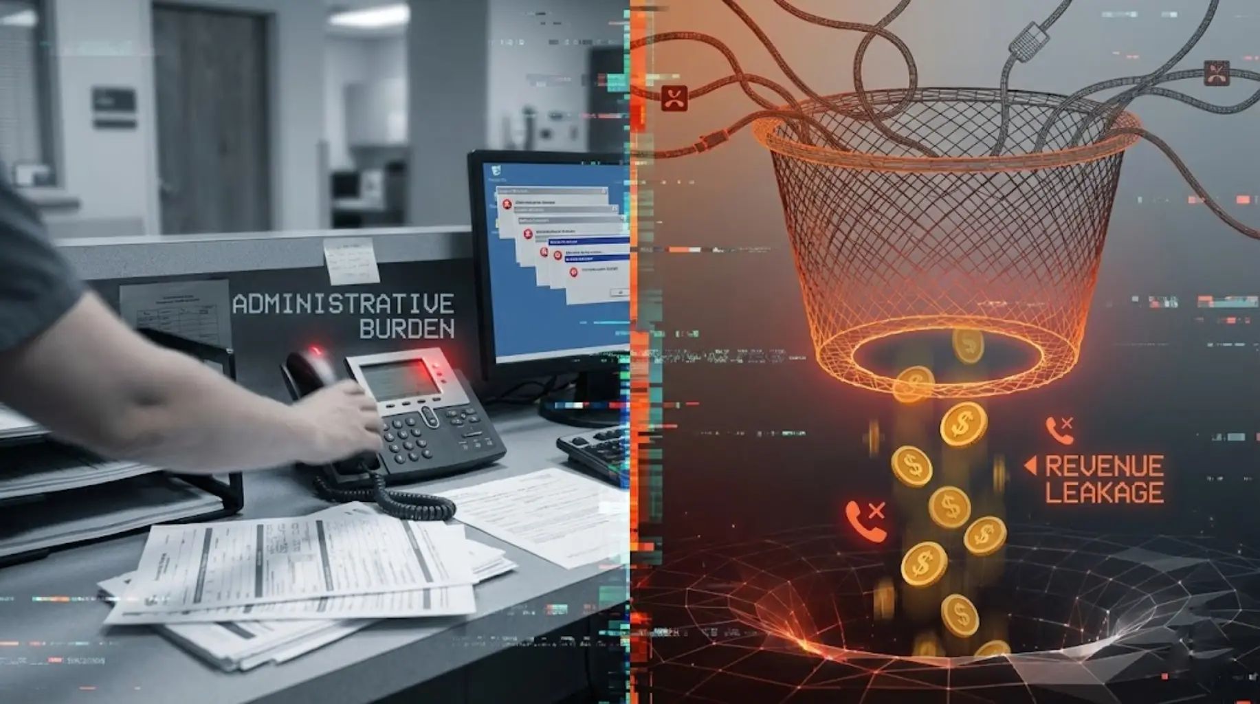 AI appointment scheduling interface showing healthcare automation
