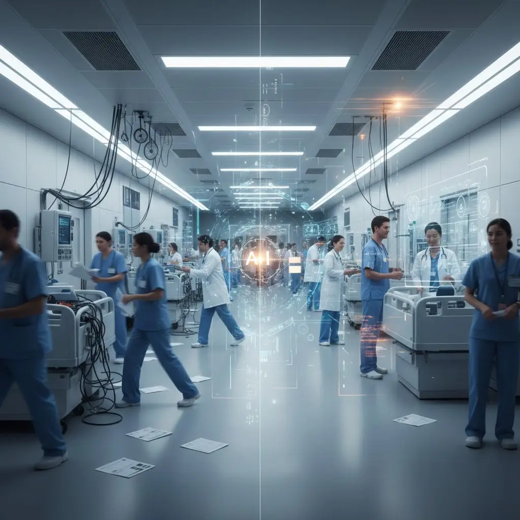 AI appointment scheduling interface showing healthcare automation