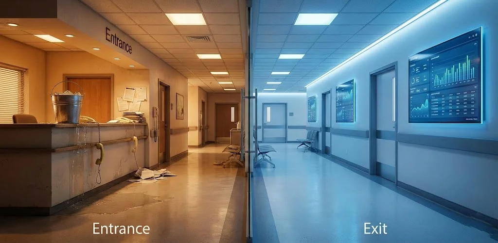 AI appointment scheduling interface showing healthcare automation