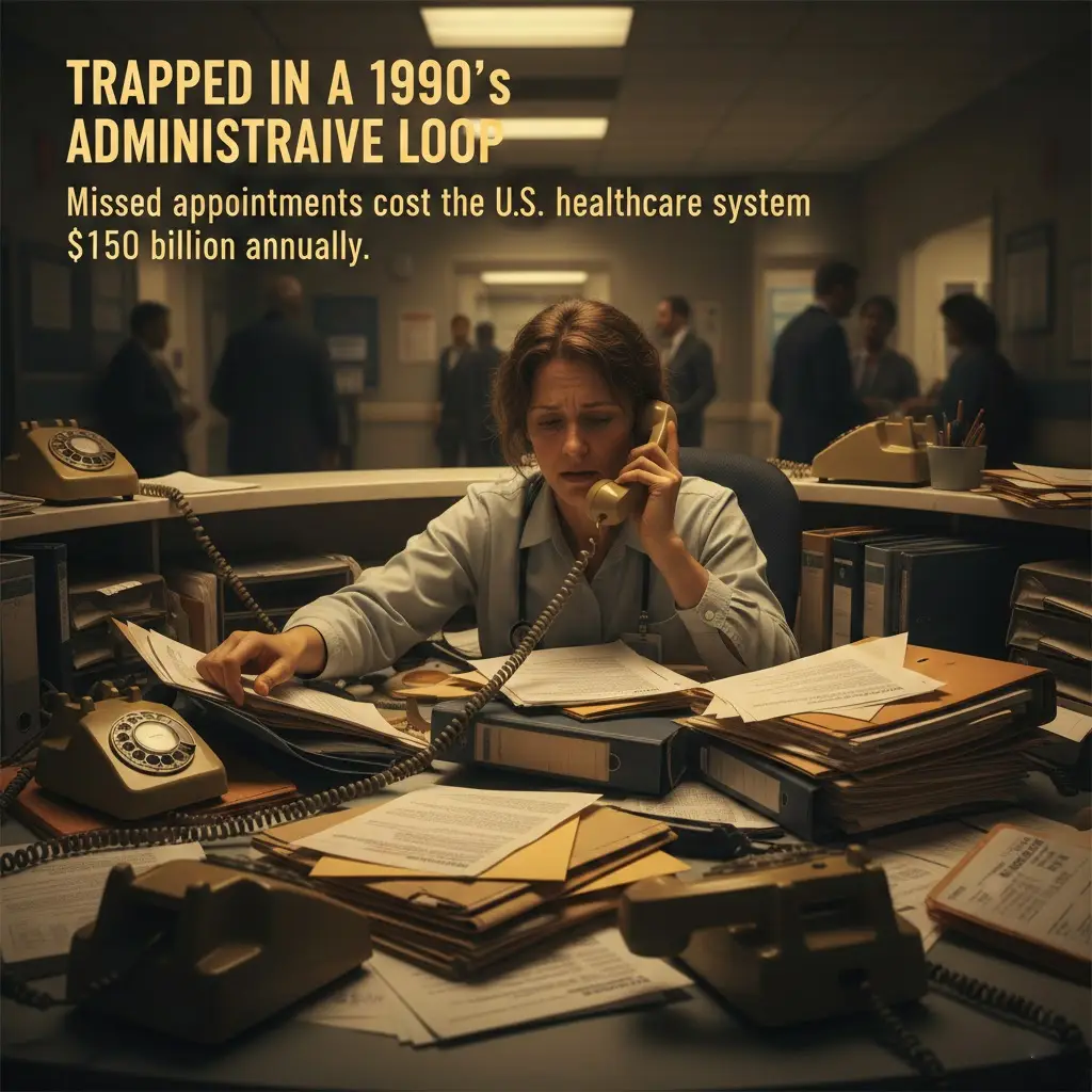 AI appointment scheduling interface showing healthcare automation